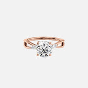  The Kelsey Round Lab Diamond Ring 18k Rose Gold 001