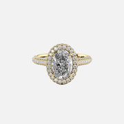 The Kylie Oval Lab Diamond Ring 14k Yellow Gold 001