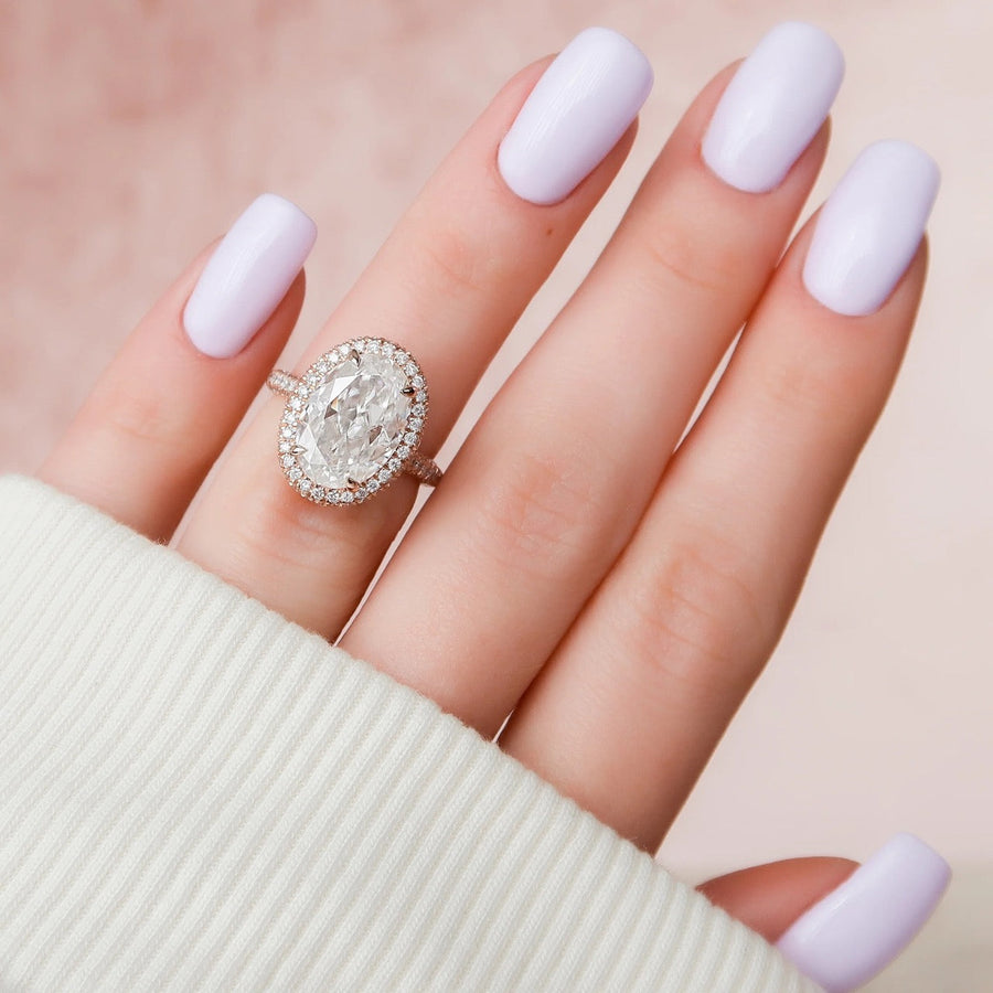  The Kylie Oval Lab Diamond Ring 18k Rose Gold 003