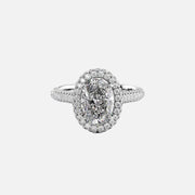  The Kylie Oval Lab Diamond Ring 18k White Gold 001