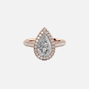  The Kylie Pear Lab Diamond Ring 18k Rose Gold 001