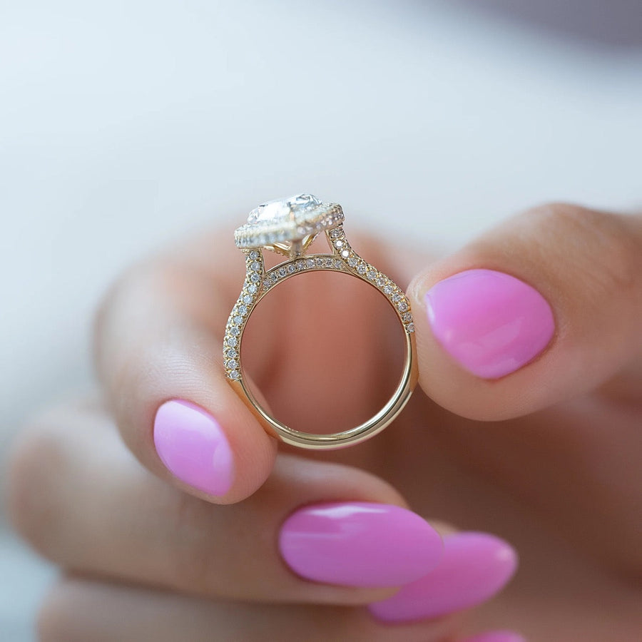  The Kylie Pear Lab Diamond Ring 18k Yellow Gold 004 Final