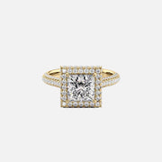The Kylie Princess Lab Diamond Ring 14k Yellow Gold 001