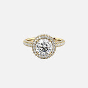 The Kylie Round Lab Diamond Ring 14k Yellow Gold 001