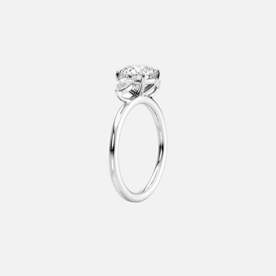  The Lauren Cushion Lab Diamond Ring 14k White Gold 002