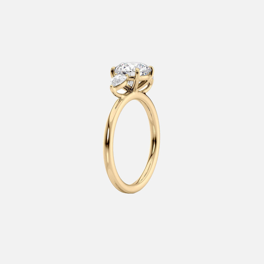  The Lauren Cushion Lab Diamond Ring 14k Yellow Gold 002