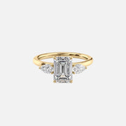 The Lauren Emerald Lab Diamond Ring 14k Yellow Gold 001