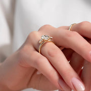  The Lauren Marquise Lab Diamond Ring 14k Yellow Gold 003