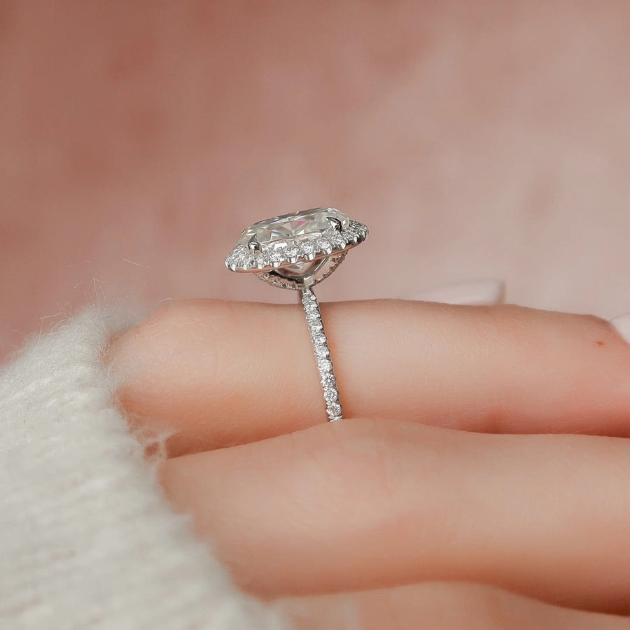  The Lenny Oval Moissanite Ring 14k White Gold 004 Final