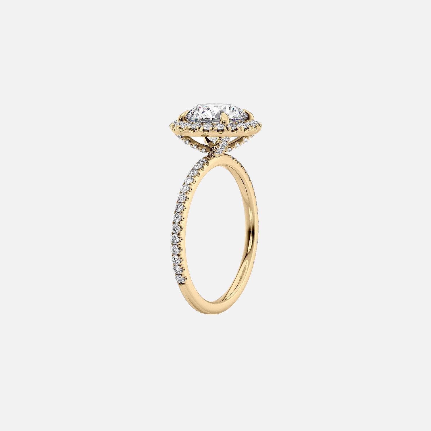  The Lenny Pear Moissanite Ring 14k Yellow Gold 002