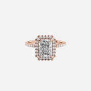  The Lenny Radiant Lab Diamond Ring 18k Rose Gold 001