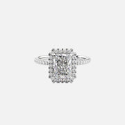  The Lenny Radiant Lab Diamond Ring 18k White Gold 001