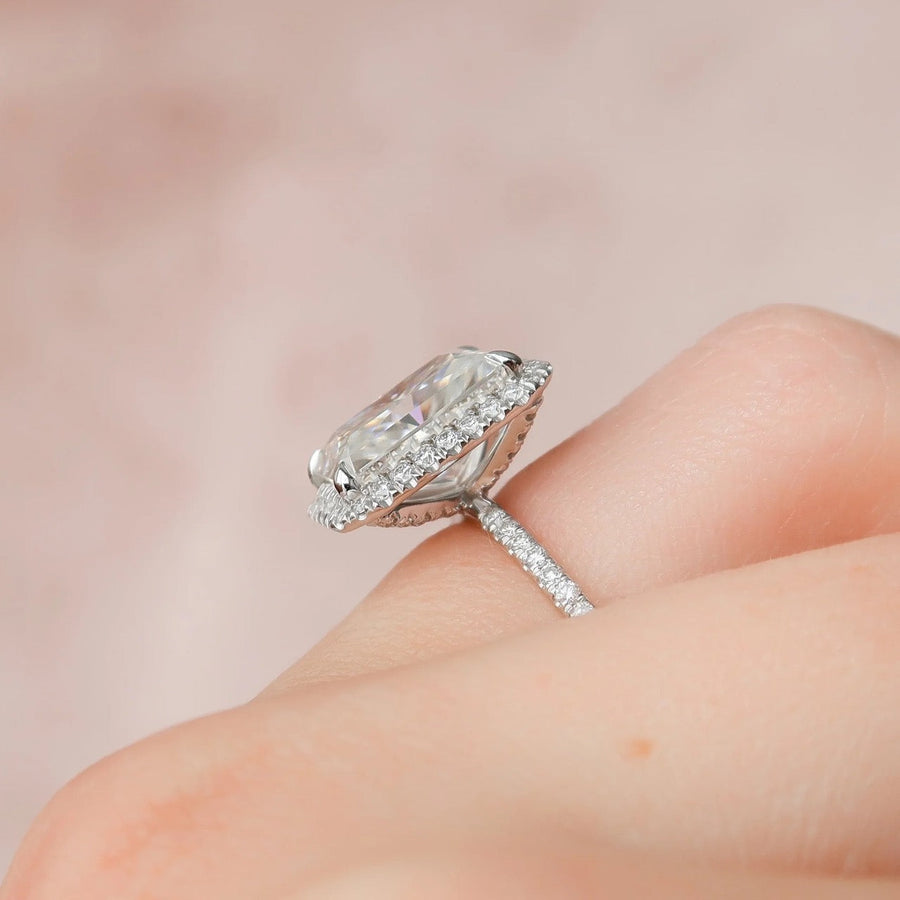  The Lenny Radiant Moissanite Ring 14k White Gold 004 Final