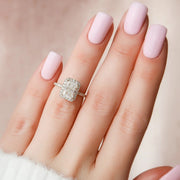  The Lenny Radiant Moissanite Ring 14k Yellow Gold 003