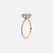  The Lenny Round Moissanite Ring 18k Yellow Gold 002