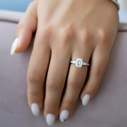 The Leona Emerald Pave Moissanite Ring - KNT - Engagement Rings, Wedding Bands & Fine Jewelry