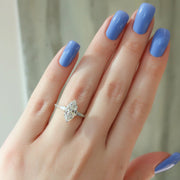 The Leona Marquise Pave Moissanite Ring - KNT - Engagement Rings, Wedding Bands & Fine Jewelry