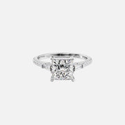 The Leona Princess Pave Moissanite Ring - KNT - Engagement Rings, Wedding Bands & Fine Jewelry