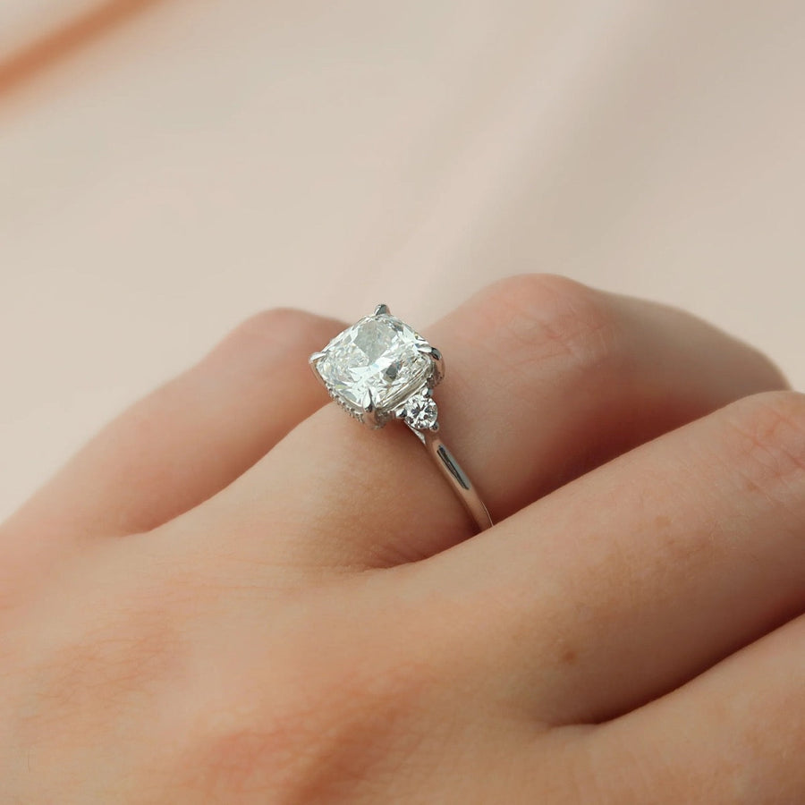  The Lia Cushion Moissanite Ring 14k White Gold 004 Final