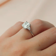  The Lia Cushion Moissanite Ring 18k White Gold 004 Final