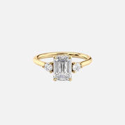  The Lia Emerald Lab Diamond Ring 18k Yellow Gold 001