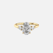 The Lia Oval Lab Diamond Ring 14k Yellow Gold 001