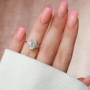  The Lia Oval Lab Diamond Ring 14k Yellow Gold 003