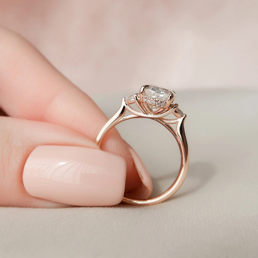  The Lia Oval Lab Diamond Ring 18k Rose Gold 005 Final