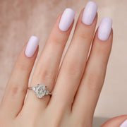  The Lia Oval Lab Diamond Ring 18k White Gold 003