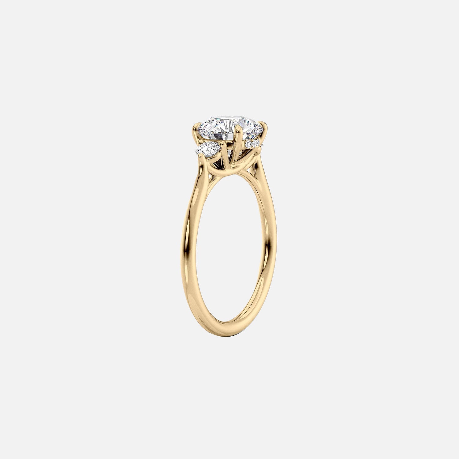  The Lia Pear Moissanite Ring 14k Yellow Gold 002