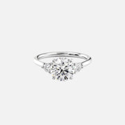  The Lia Round Lab Diamond Ring 14k White Gold 001
