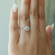  The Lia Round Lab Diamond Ring 14k White Gold 003