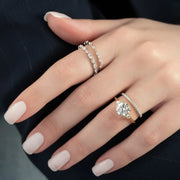  The Lia Round Lab Diamond Ring 14k Yellow Gold 004