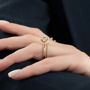  The Lia Round Lab Diamond Ring 18k Yellow Gold 003