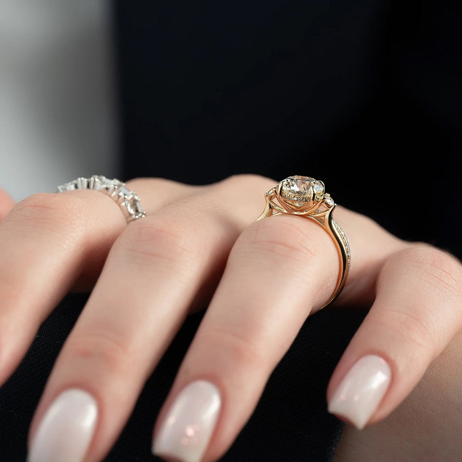  The Lia Round Lab Diamond Ring 18k Yellow Gold 005 Final