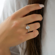  The Mandy Oval Lab Diamond Ring 14k White Gold 003