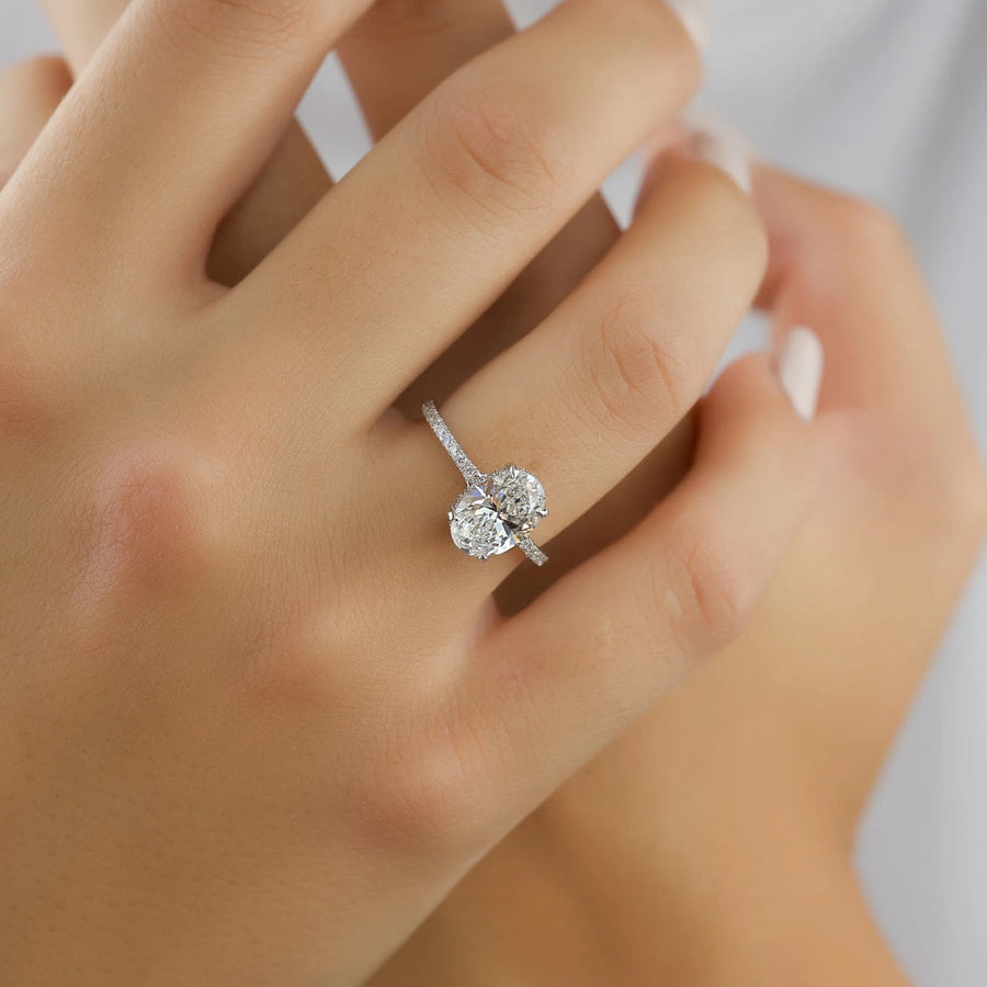  The Mandy Oval Lab Diamond Ring 14k White Gold 004 Final