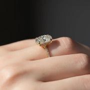  The Mandy Oval Lab Diamond Ring 14k Yellow Gold 003