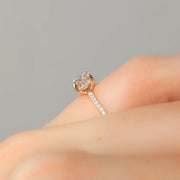  The Mandy Round Moissanite Ring 18k Rose Gold 004 Final