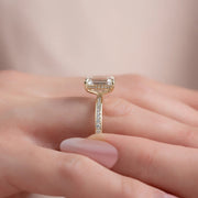  The Marilyn Emerald Moissanite Ring 14k Yellow Gold 005 Final