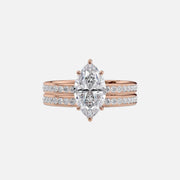 The Marilyn Marquise Lab Diamond Ring 18k Rose Gold 003