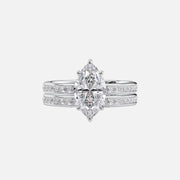  The Marilyn Marquise Lab Diamond Ring 18k White Gold 003