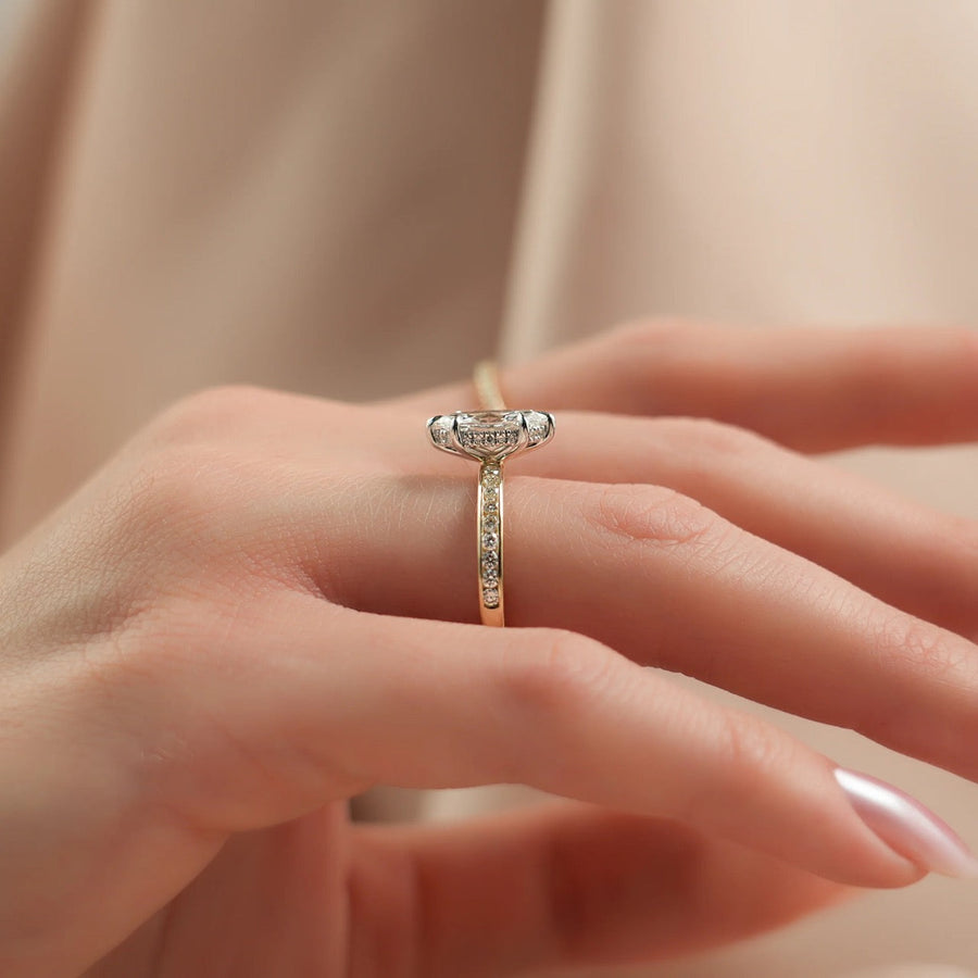  The Marilyn Marquise Lab Diamond Ring 18k Yellow Gold 005 Final