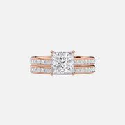  The Marilyn Princess Lab Diamond Ring 14k Rose Gold 003