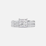  The Marilyn Princess Lab Diamond Ring 14k White Gold 003