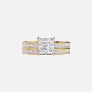  The Marilyn Princess Lab Diamond Ring 14k Yellow Gold 003