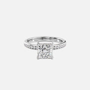  The Marilyn Princess Lab Diamond Ring 18k White Gold 001