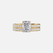  The Marilyn Radiant Moissanite Ring 14k Yellow Gold 003