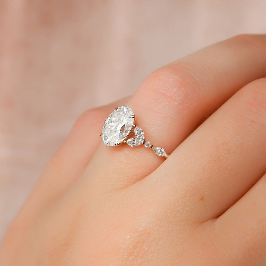  The Marquise Chelsea Oval Lab Diamond Ring 14k Rose Gold 004 Final