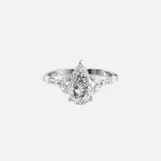  The Marquise Chelsea Pear Lab Diamond Ring 14k White Gold 001